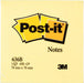 Post-it Sticky Notes Cube 76 x 76 mm Canary Yellow 450 Sheets