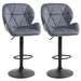 HOMCOM Bar Stool Black Pack of 2