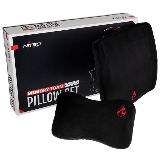 Nitro Concepts Mem Foam Pillow B/Red