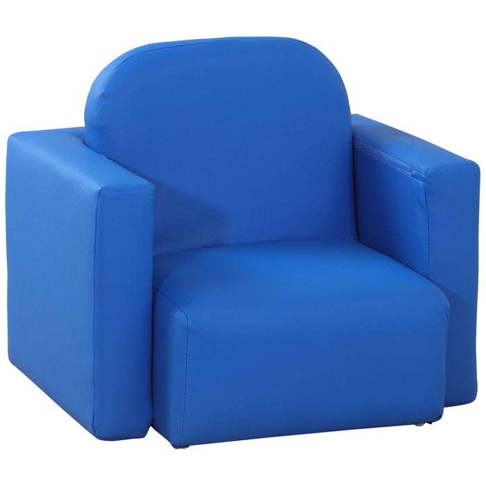HOMCOM Kids Sofa Blue 380 x 48 mm