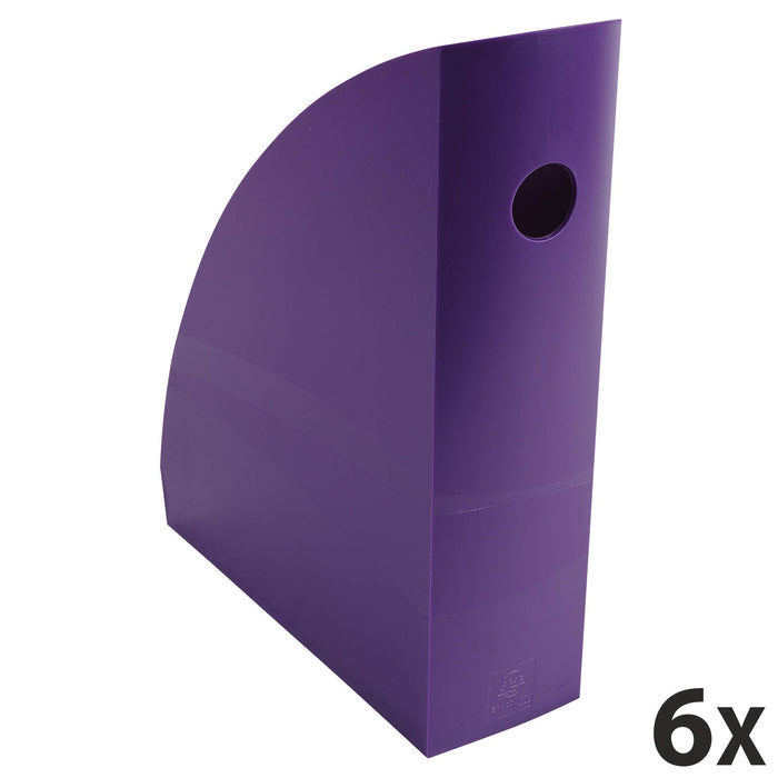 Exacompta Magazine File 18220D Purple Pack of 6