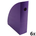 Exacompta Magazine File 18220D Purple Pack of 6