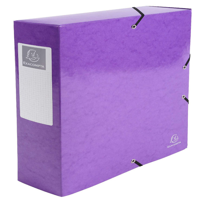 Exacompta Filing Box 50729E A4+ Assorted Glossy Card 25 x 33 cm Pack of 6