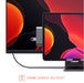 Satechi ST-TCMPHM USB-C Male to HDMI, USB 3.0, 3.5mm headphone jack Mobile Pro hub 3.25 inch Space Grey