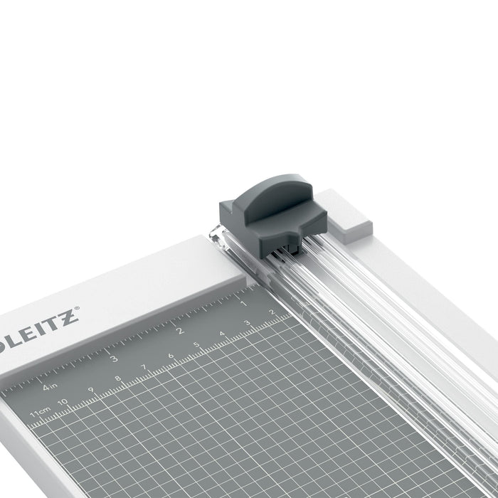 Leitz Precision Home Paper Trimmer 9025 A4 305 mm Retractable Fixed Blade Straight Cut Grey 8 Sheets