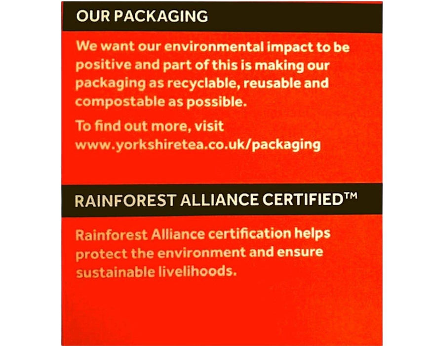 Yorkshire Original Tea Bags Pack of 210