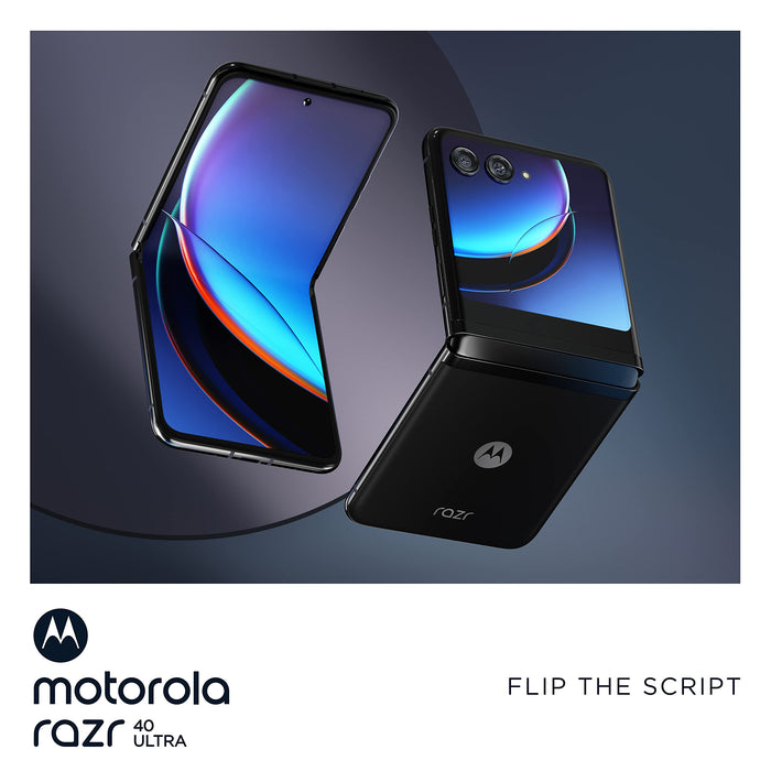 Motorola RAZR 40 Ultra - 5G smartphone - dual-SIM - RAM 8 GB / Internal Memory 256 GB - pOLED display - 6.9" - 2640 x 1080 pixels (165 Hz) - 2x rear cameras 12 MP, 13 MP - front camera 32 MP - infinite black