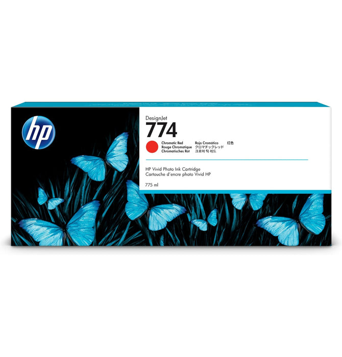 HP 774 - 775 ml - chromatic red - original - DesignJet - ink cartridge - for DesignJet Z6610 Production, Z6810 Production