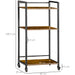 HOMCOM Storage Shelf 838-258V00RB Steel, Particleboard