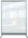 Nobo Freestanding Protective Room Divider Screen Premium Plus 2060 x 1480 x 610mm Metal, PVC Silver