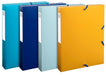 Exacompta Bee Blue Box File A4 Assorted Colours (Pack 8) - 59140E