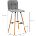 HOMCOM Bar Stool 835-530V70 Grey