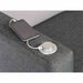 Cube Modular Fabric Armrest with USB Left Arm Only Dark Grey - 6972L