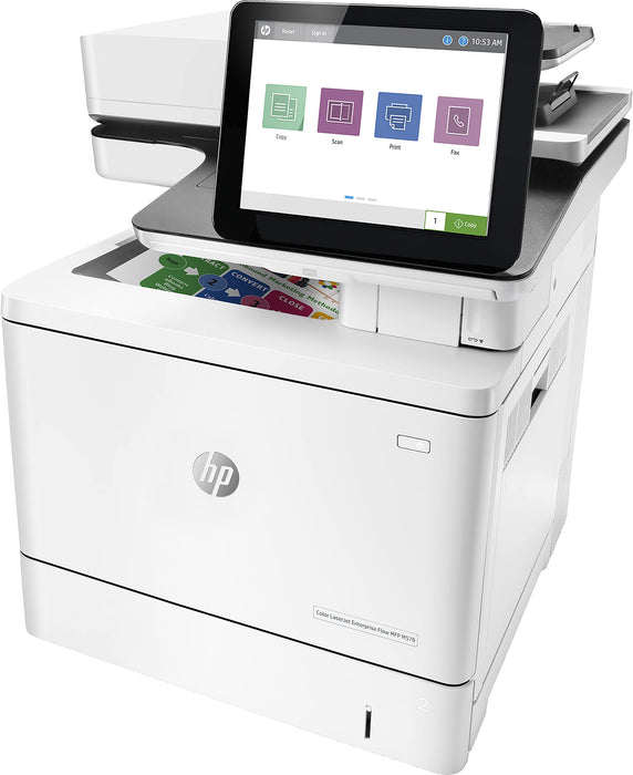 HP LaserJet Enterprise Flow M578c Color Laser Multifunction Printer A4 White