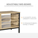 Homcom TV Unit Natural Wood Finish 400 x 460 mm