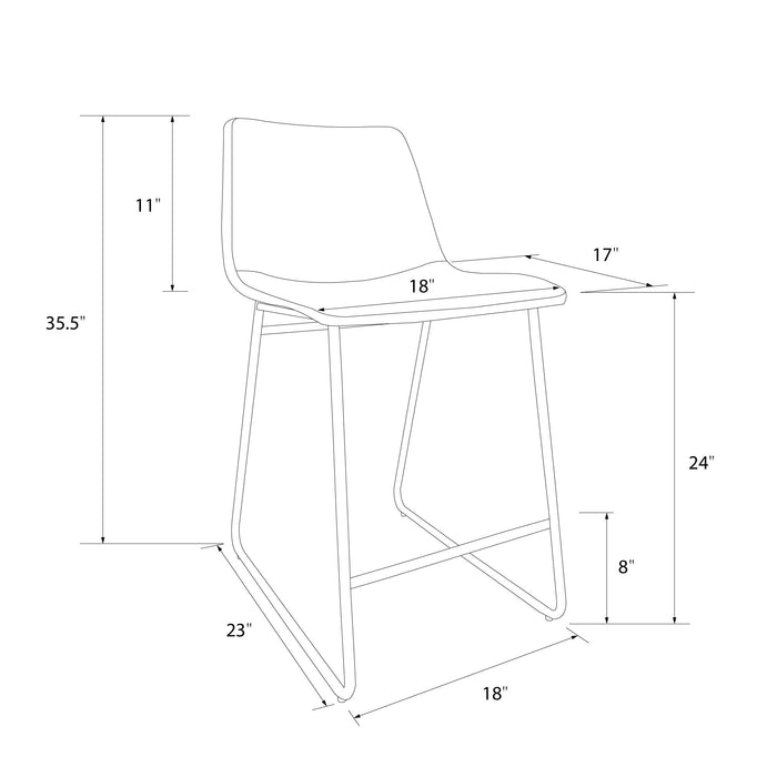 DOREL HOME Stool S021413TUK Brown