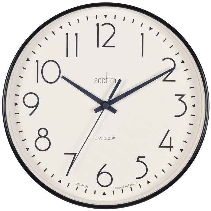 Acctim Wall Clock 22563 25 x 25 x 4 x 25 cm Black