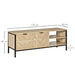 Homcom TV Unit Natural Wood Finish 400 x 460 mm
