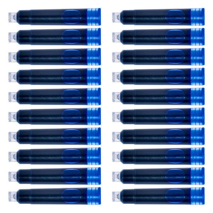 OXFORD Ink Cartridge Refills Blue Pack of 20