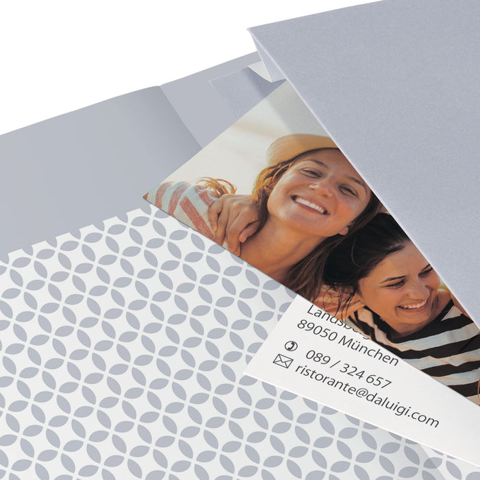 Sigel Jolie Diary A5 Week To View 2024 Hard Cover With Elastic Fastener And Archive Pocket And Pen Loop Glacier Grey - J4209