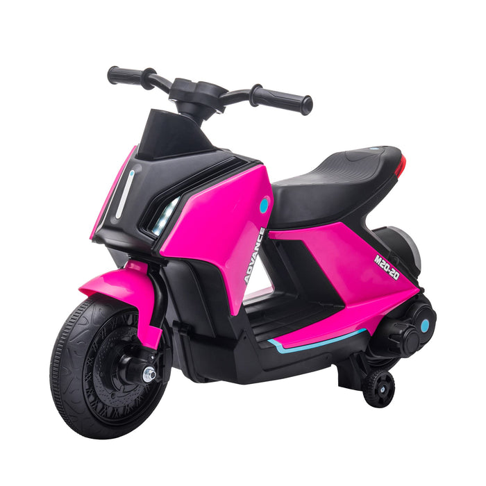 HOMCOM Kids Electric Motorcycle Ride-On Toy Pink White