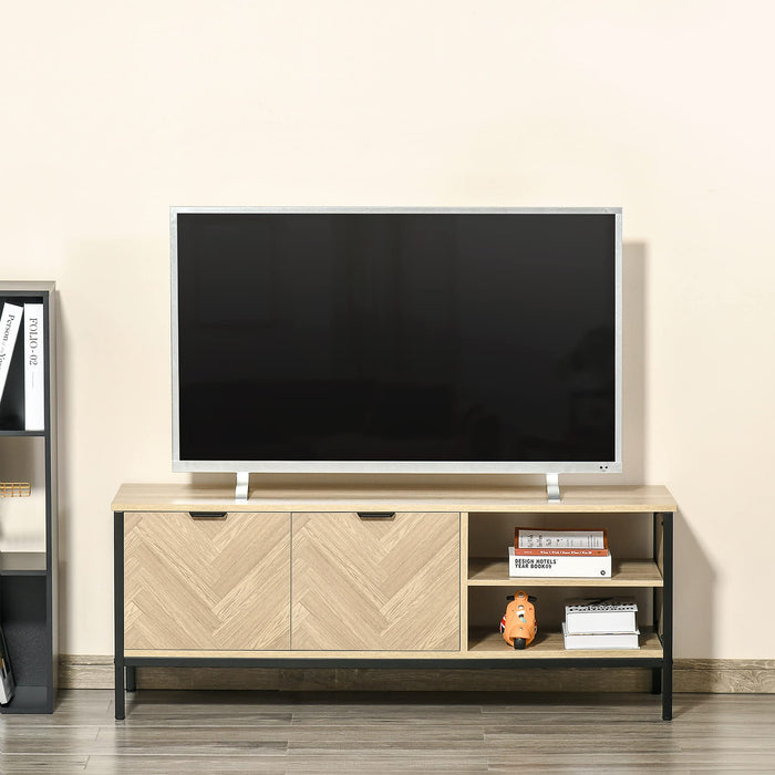 Homcom TV Unit Natural Wood Finish 400 x 460 mm