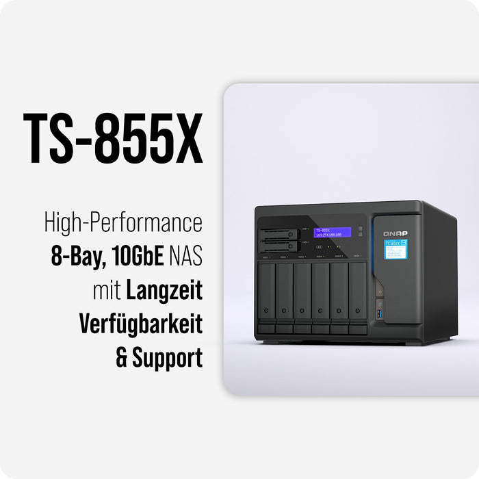 8-Bay NAS C5125 8-core/8-thrd 2.8GHzproc