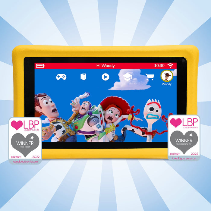 Pebble Gear Tablet PG912696E 16 GB Wi-Fi Yellow 128 GB