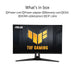 ASUS TUF Gaming VG27AQ3A 27 Inch 2560 x 1440 Pixels Quad HD IPS Panel HDMI DisplayPort Monitor