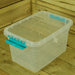 Whitefurze Carry Storage Box 13 L Transparent 38 x 26 x 21 cm