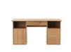 Alphason Rectangular Desk with Beech Coloured Melamine Top and 4 Lockable Drawers Dallas 1450 x 600 x 740mm
