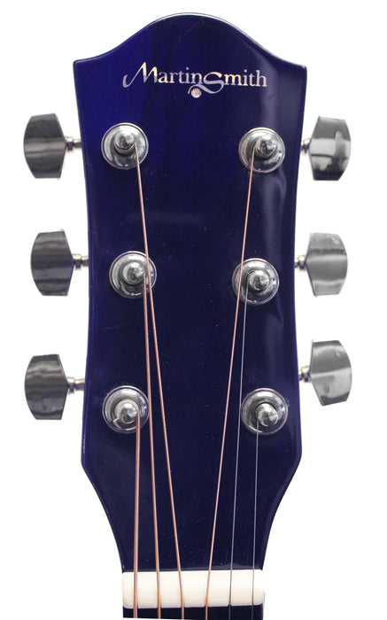 Martin Smith Acoustic Guitar W-100-BL-PK Blue