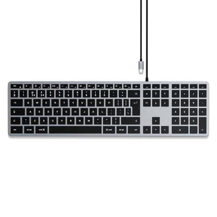 Satechi Keyboard ST-UCSW3M-UK Wired Grey Alphanumeric