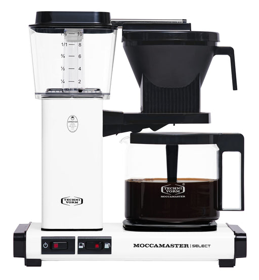 Moccamaster KBG Select Matt White UK Plug Coffee Machine