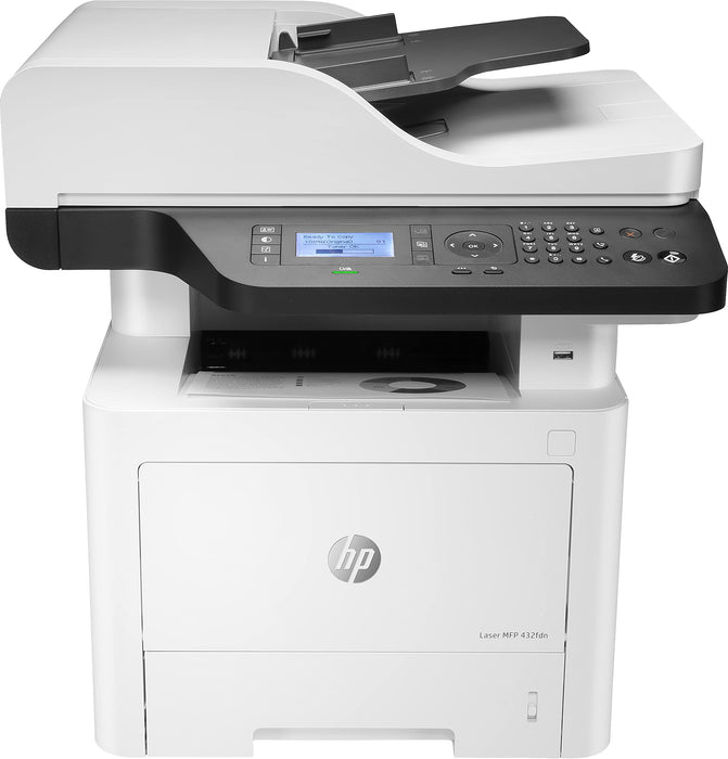 HP 432fdn A4 Mono Laser Multifunctional Printer White