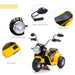 HOMCOM Kids Electric Motorcycle Yellow