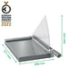 Leitz Precision Office Pro Guillotine Paper Cutter 9023 A4+ 381 mm Steel Blade Premium Glass Bed EdgeGlow Light Grey 25 Sheets