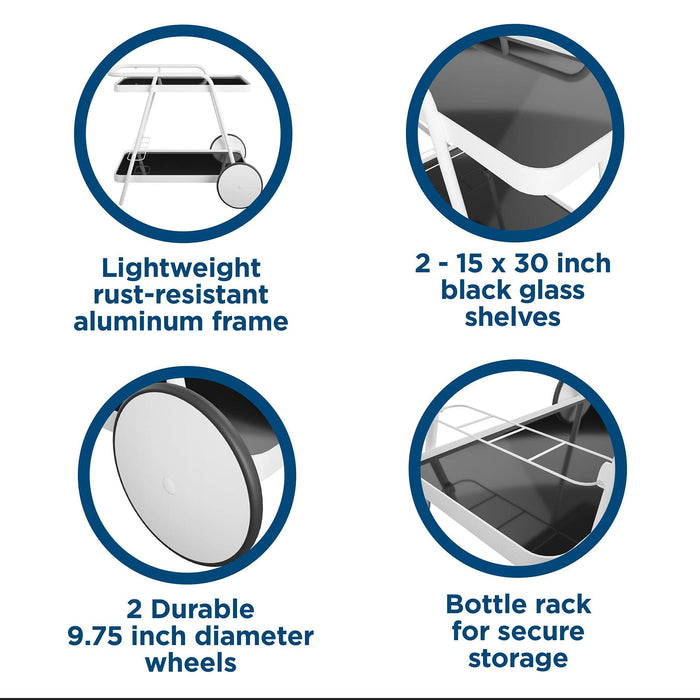 Novogratz 88191WHT1EGB Metal
