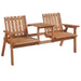 OutSunny Garden Bench Fir Orange 700 x 830 mm Set of 2