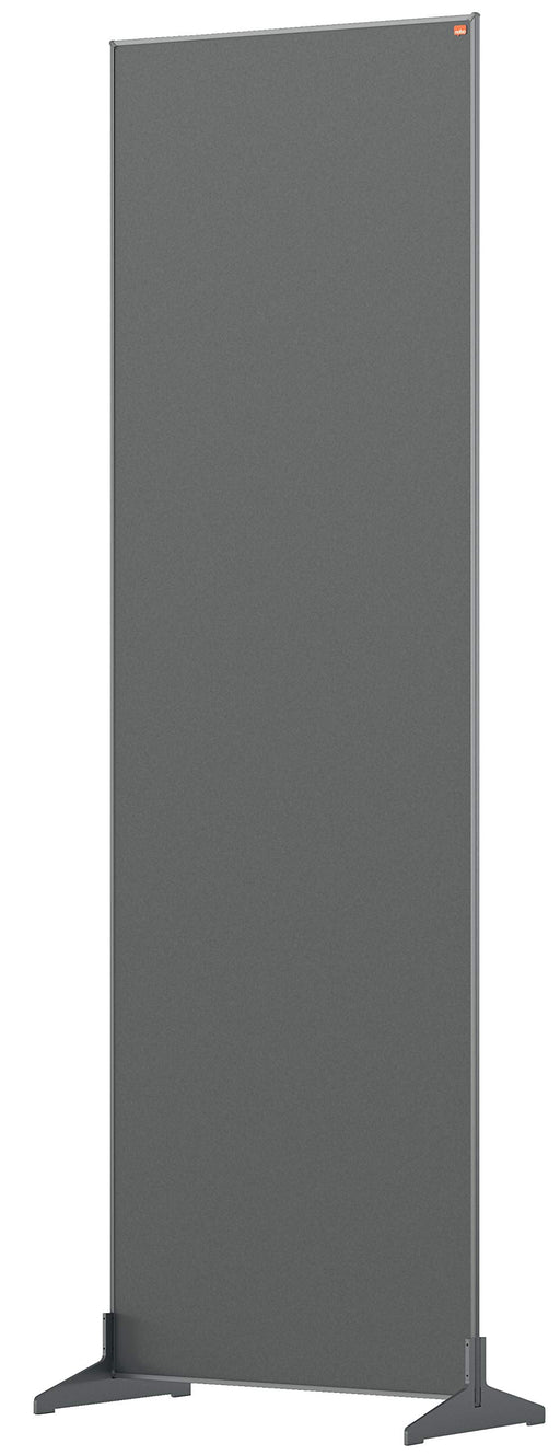 Nobo Freestanding Room Divider Screen Impression Pro 600mm x 1800mm x 300mm Felt, Metal Grey
