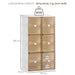 HOMCOM Shoe Cabinet PET (Polyethylene Terephthalate),PP (Polypropylen) White and Brown 53 x 32 x 100 cm