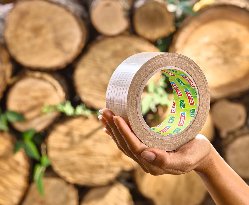 tesa Packaging Tape tesapack Paper Ultra Strong Brown 113 mm (W) x 0.113 m (L) Glasfiber Filament Re-inforced Paper