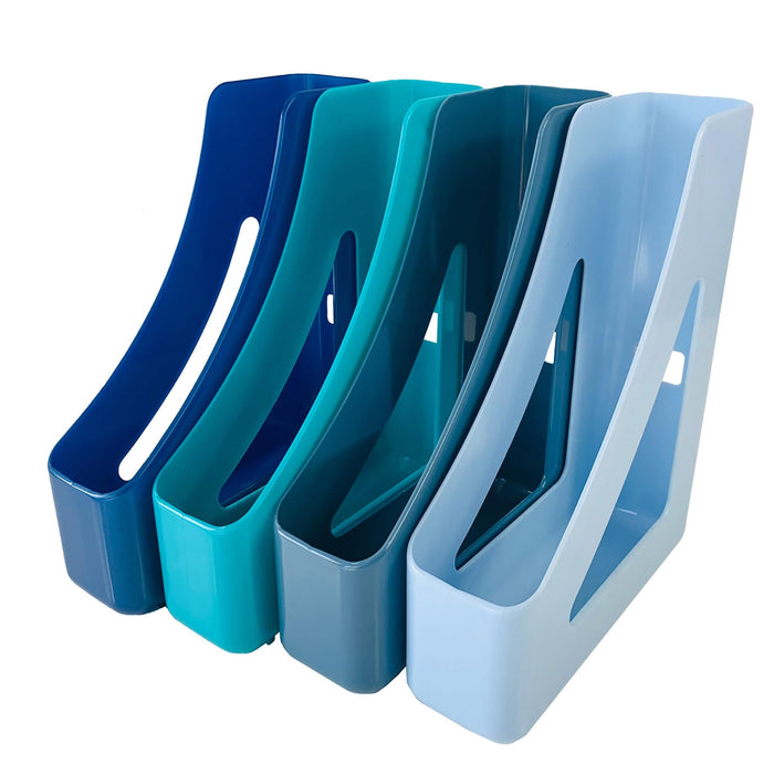 Deflecto Magazine File Cool Breeze Pack of 4