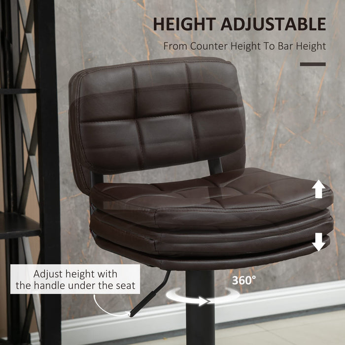 HOMCOM Bar Stool 835-499V70BN Brown