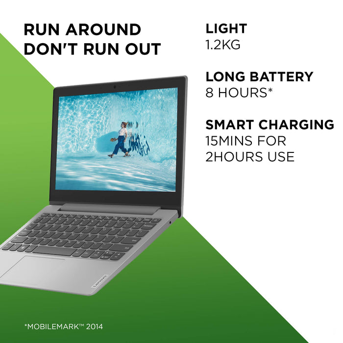 Lenovo IdeaPad 1 14 Inch Intel Celeron N4020 4GB RAM 64GB eMMC Intel UHD Graphics 600 Windows 11 Home in S Mode Grey