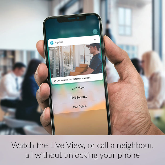 D-Link DCS 8325LH - Network surveillance camera - indoor - colour (Day&Night) - 2 MP - 1920 x 1080 - 1080p - fixed focal - audio - wireless - Wi-Fi - Bluetooth 4.0 - MJPEG, H.264 - DC 5 V