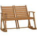 OutSunny Rocking Chair Fir Wood 735 x 1,120 x 870 mm Brown