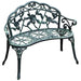 OutSunny Garden Bench 01-0794 Cast Aluminum Antique Green