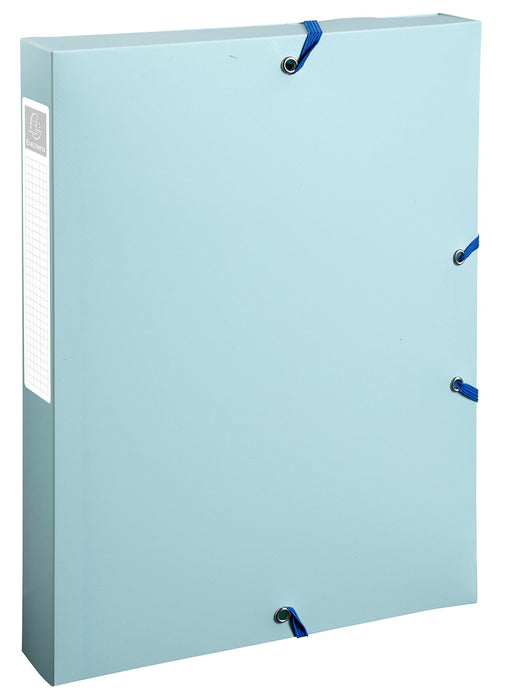 Exacompta Bee Blue Box File A4 Assorted Colours (Pack 8) - 59140E