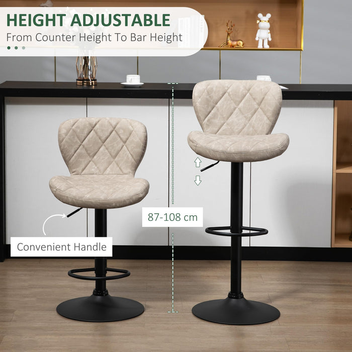 HOMCOM Bar Stool 835-715V70LG Khaki